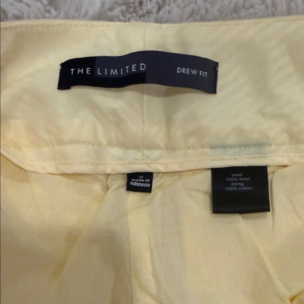 The Limited Drew Fit Yellow Trousers